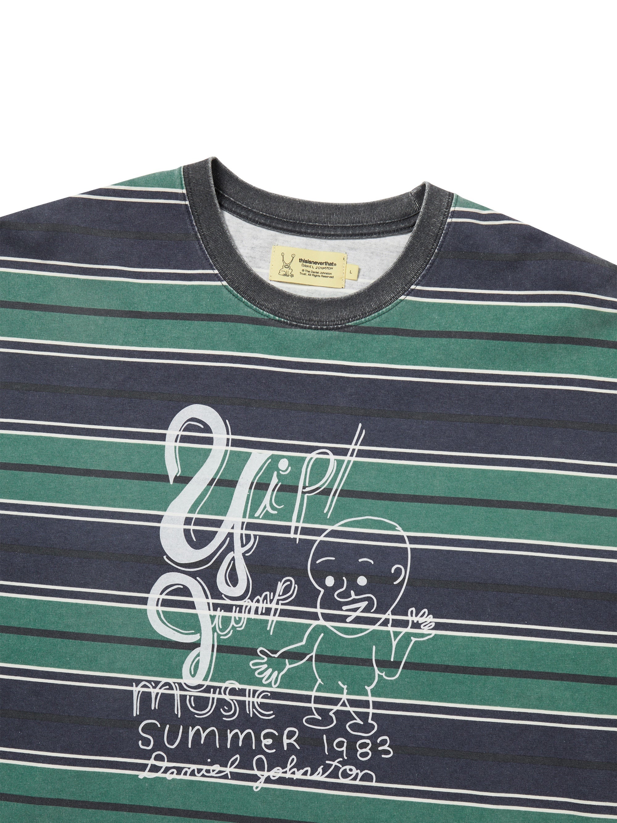TNT Daniel Johnston Yip Jump Striped Tee