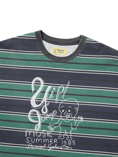 TNT Daniel Johnston Yip Jump Striped Tee