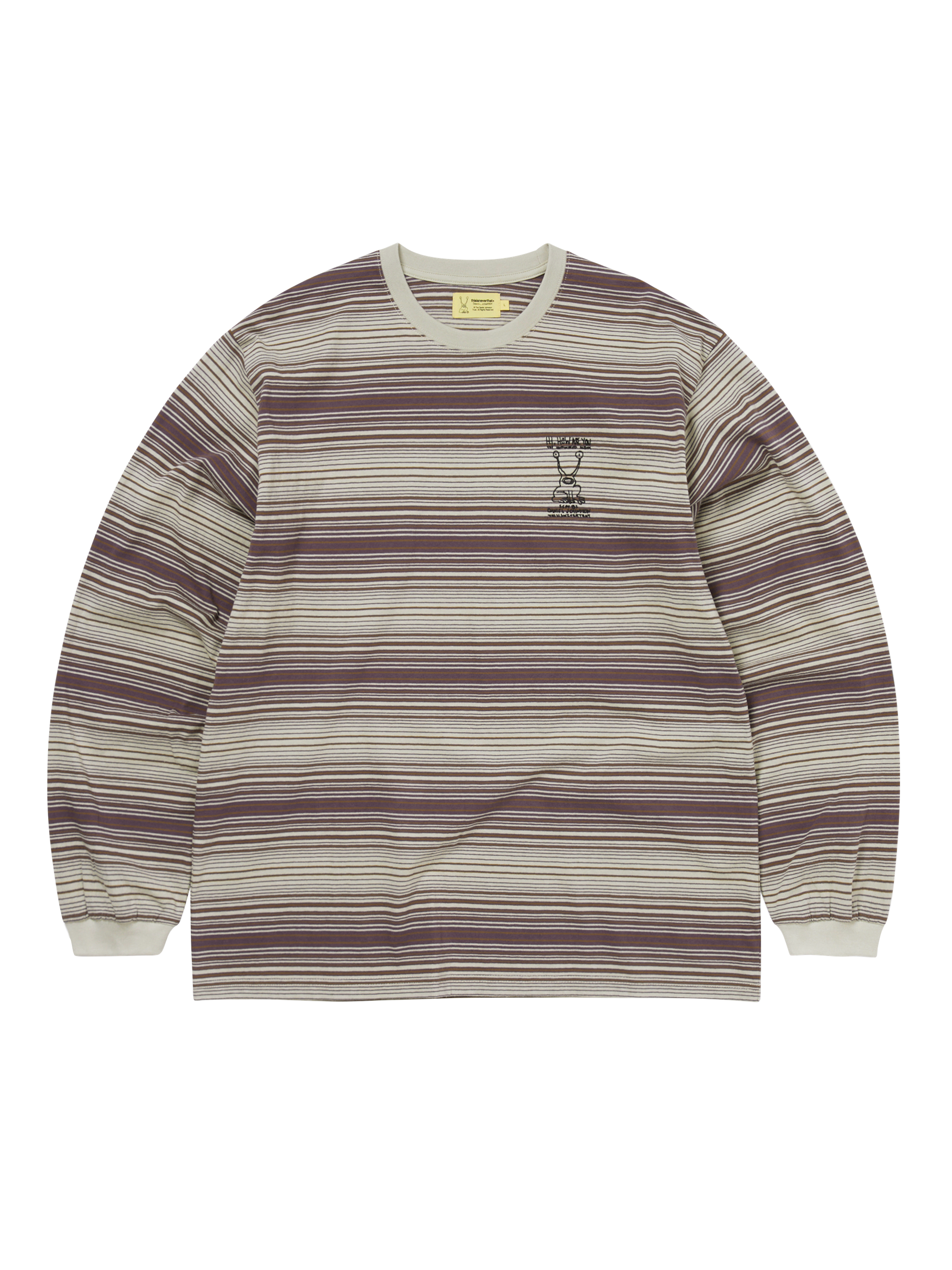 TNT Daniel Johnston Frog Striped L/S Tee