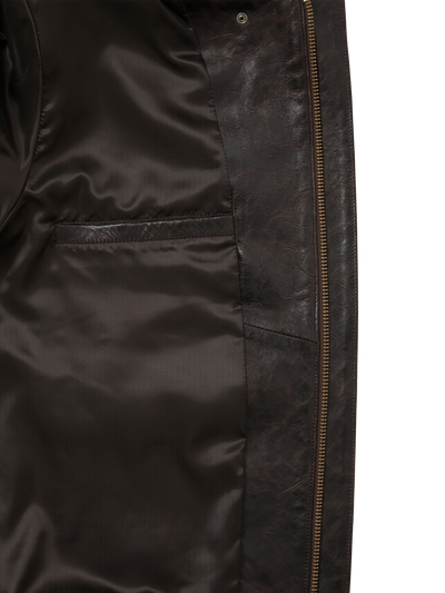 TNT Daniel Johnston Frogs Leather Flight Jacket