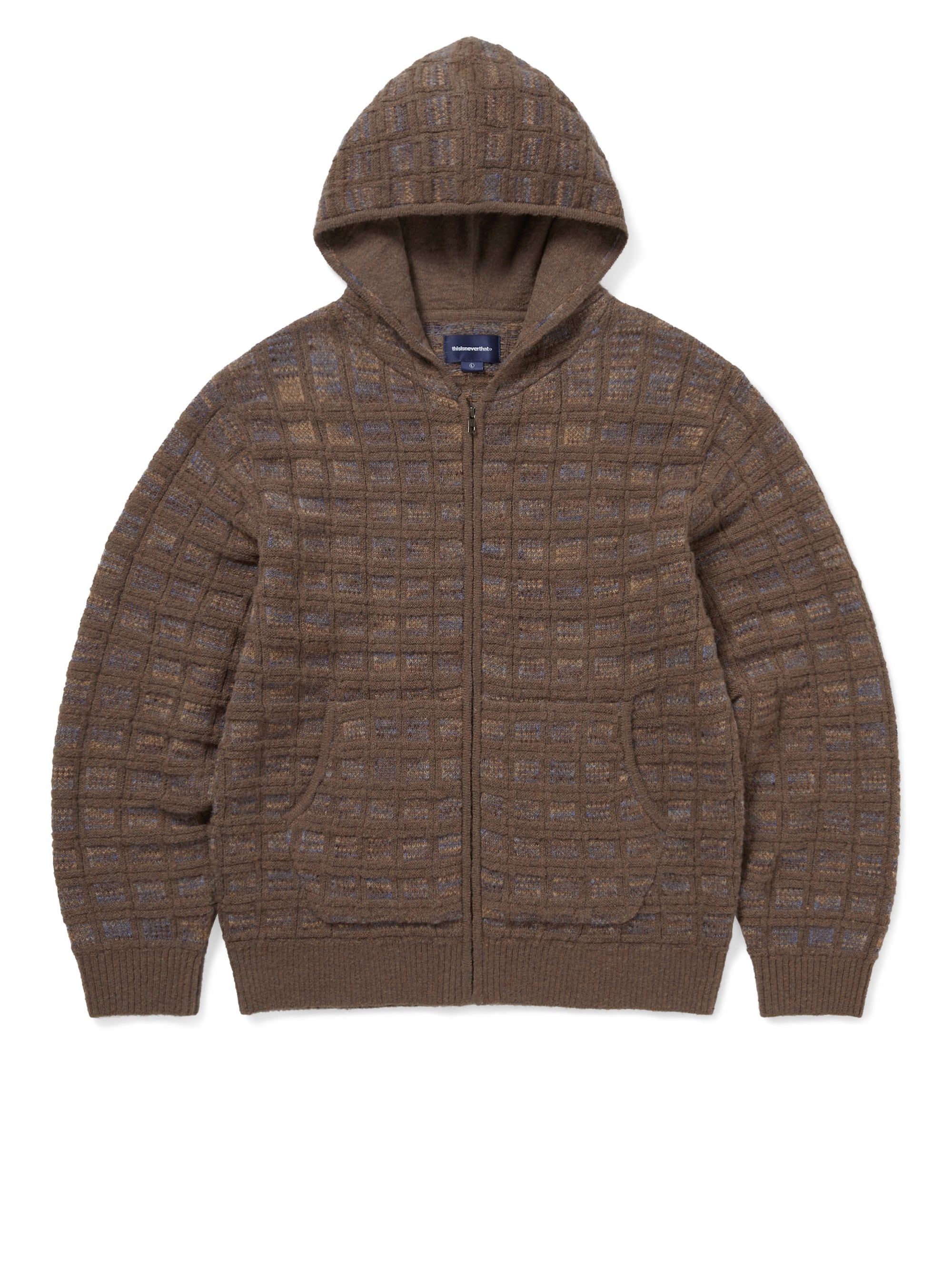 Textured Knit Zip Hoodie – thisisneverthat® JP