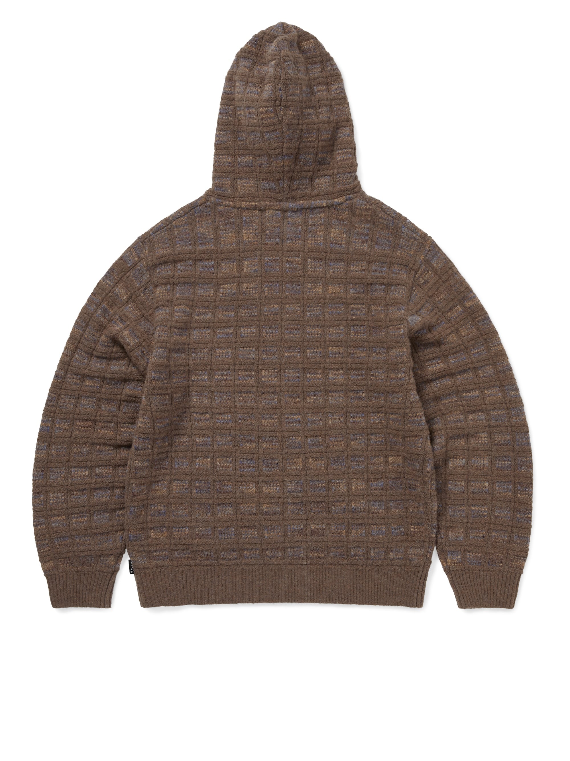Textured Knit Zip Hoodie