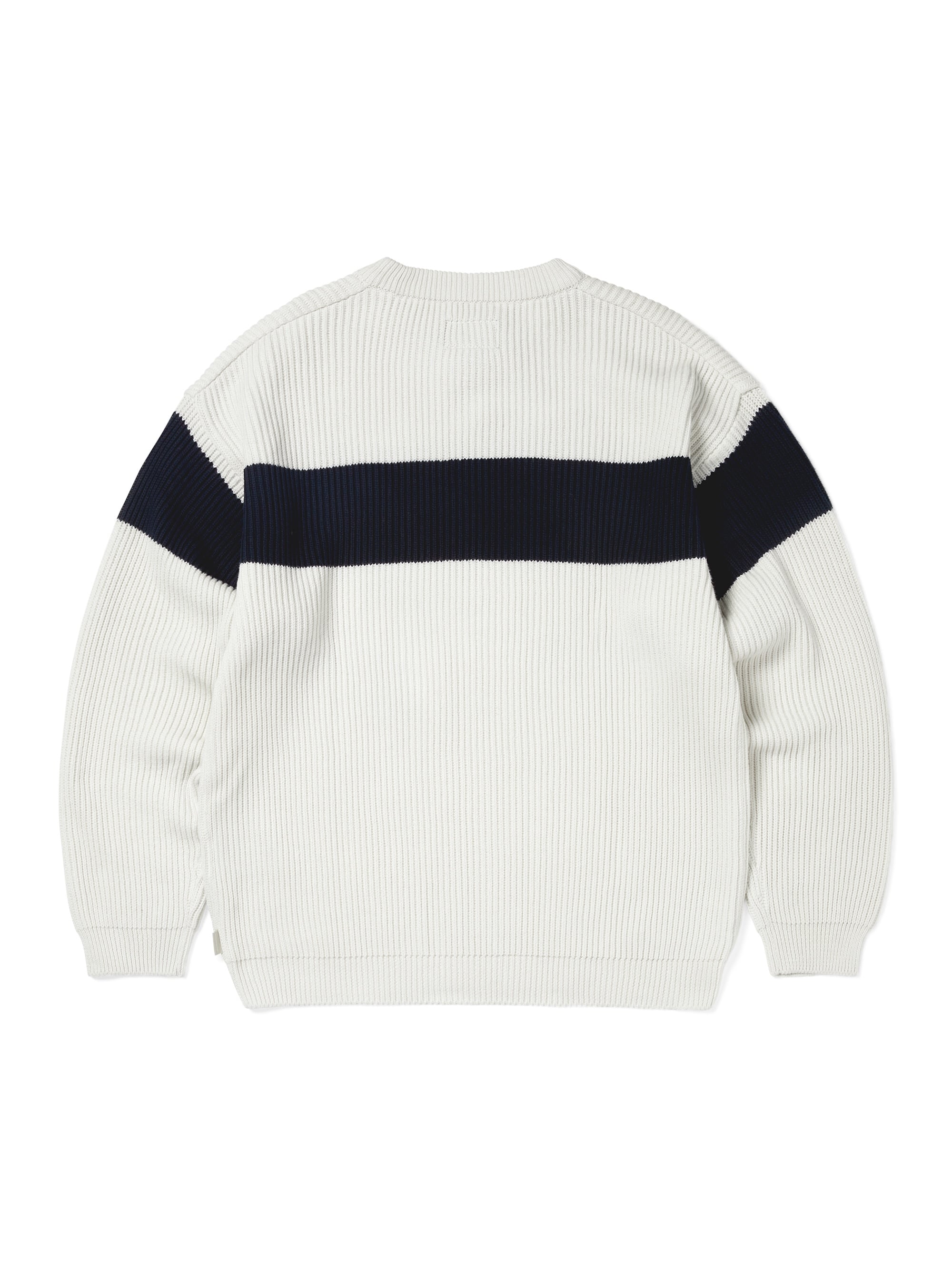 Washed Block Knit Sweater