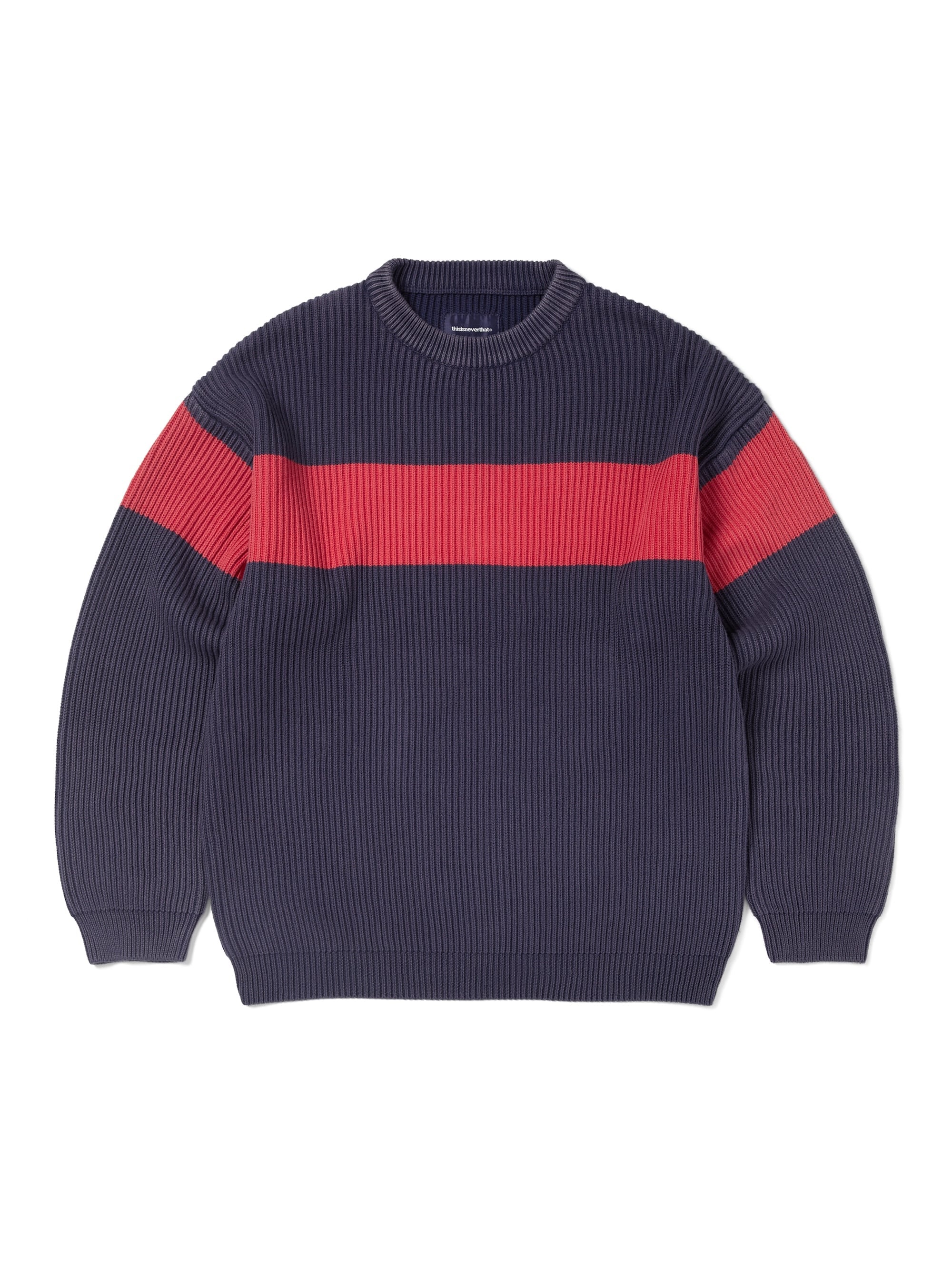 Washed Block Knit Sweater