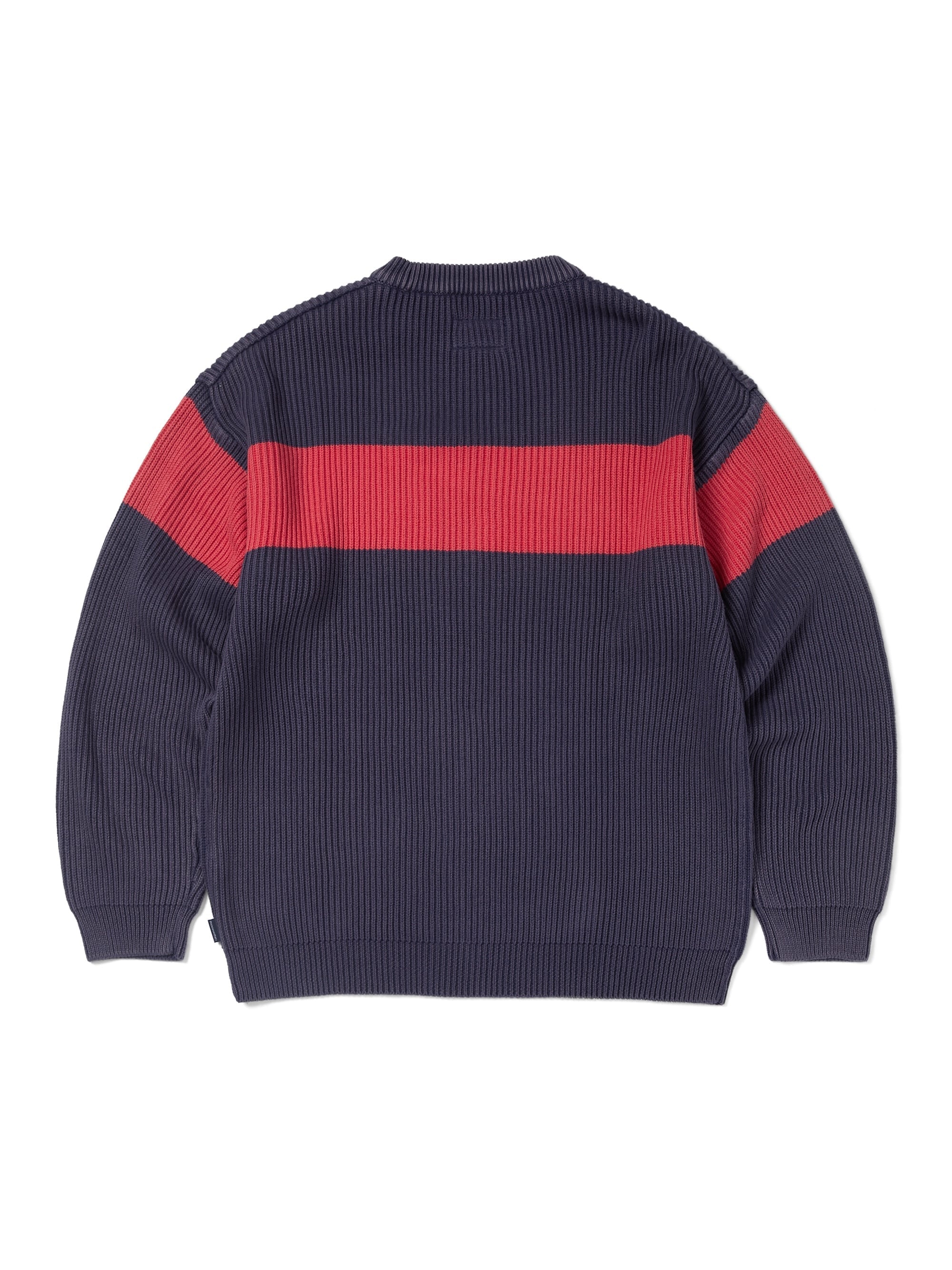 Washed Block Knit Sweater