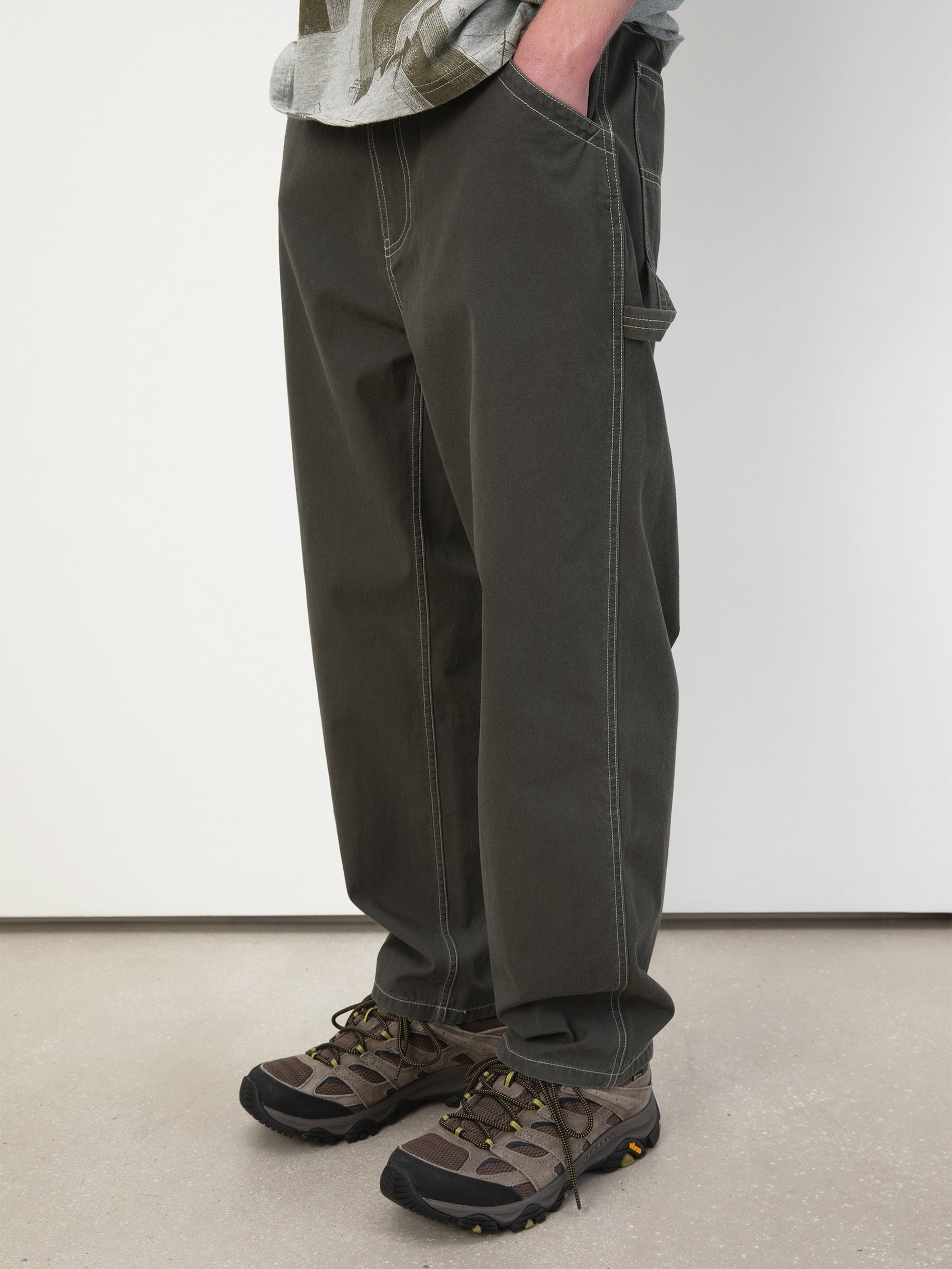 Washed Canvas Work Pant