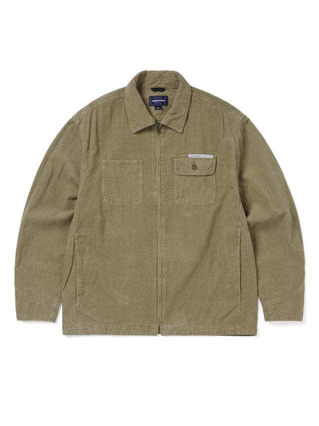 Washed Corduroy Zip Jacket