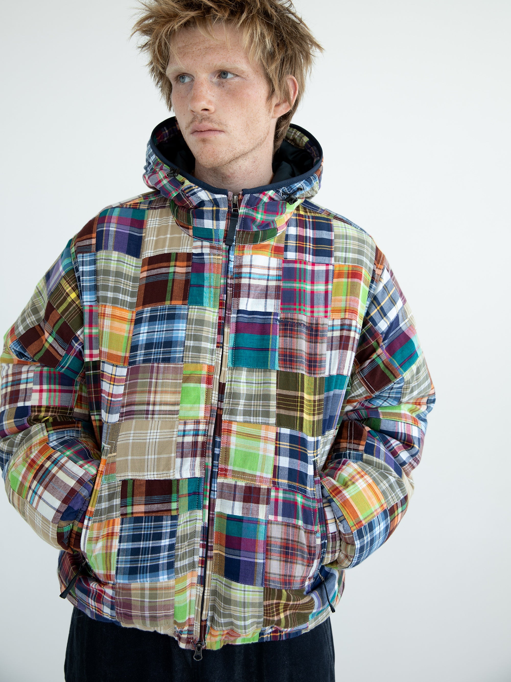 Washed Down Puffer Jacket ブルー FW24)Washed Down Puffer Jacket – thisisneverthat® JP