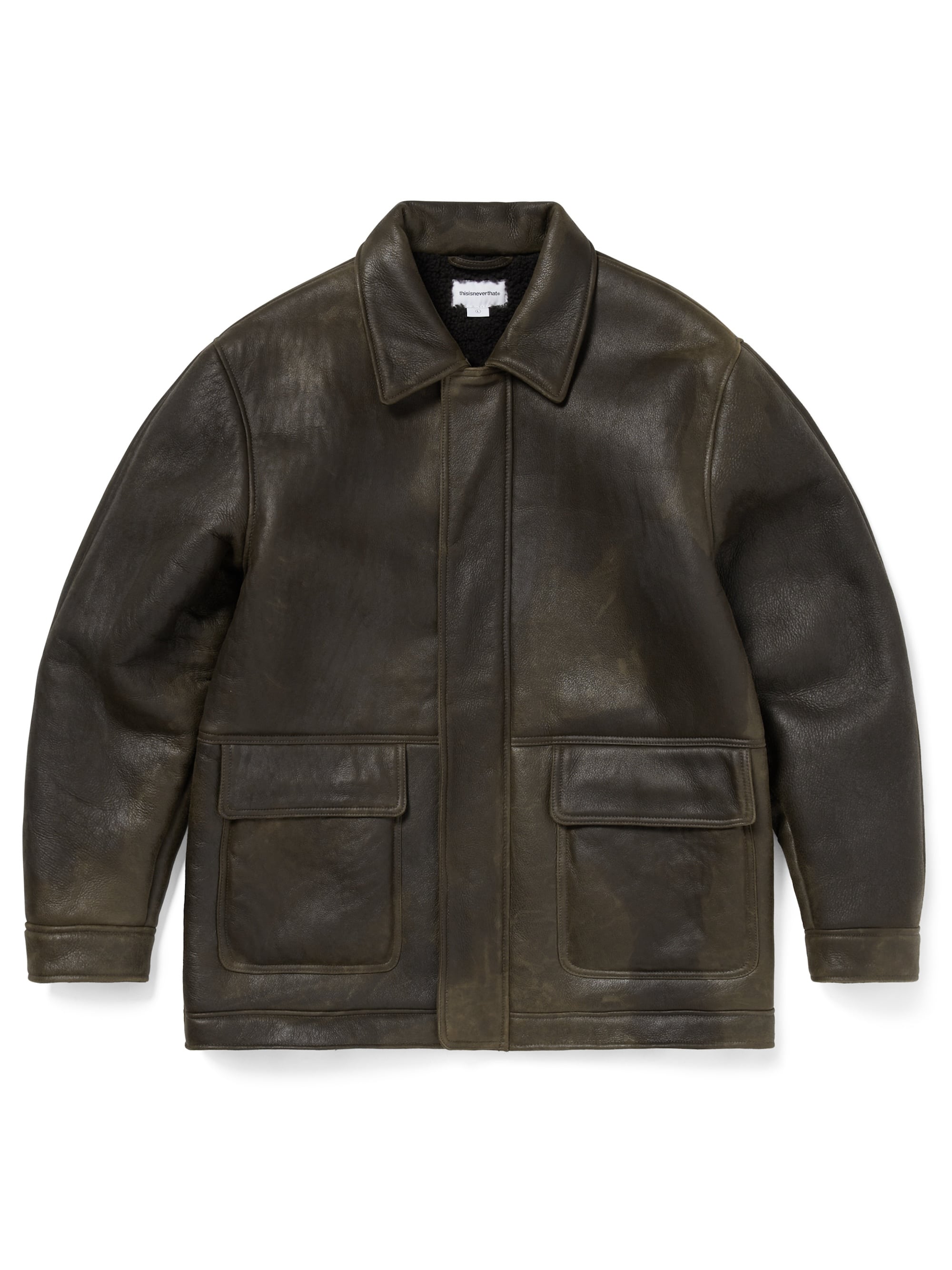 英　1225 Washed Shearling Jacket – thisisneverthat® JP