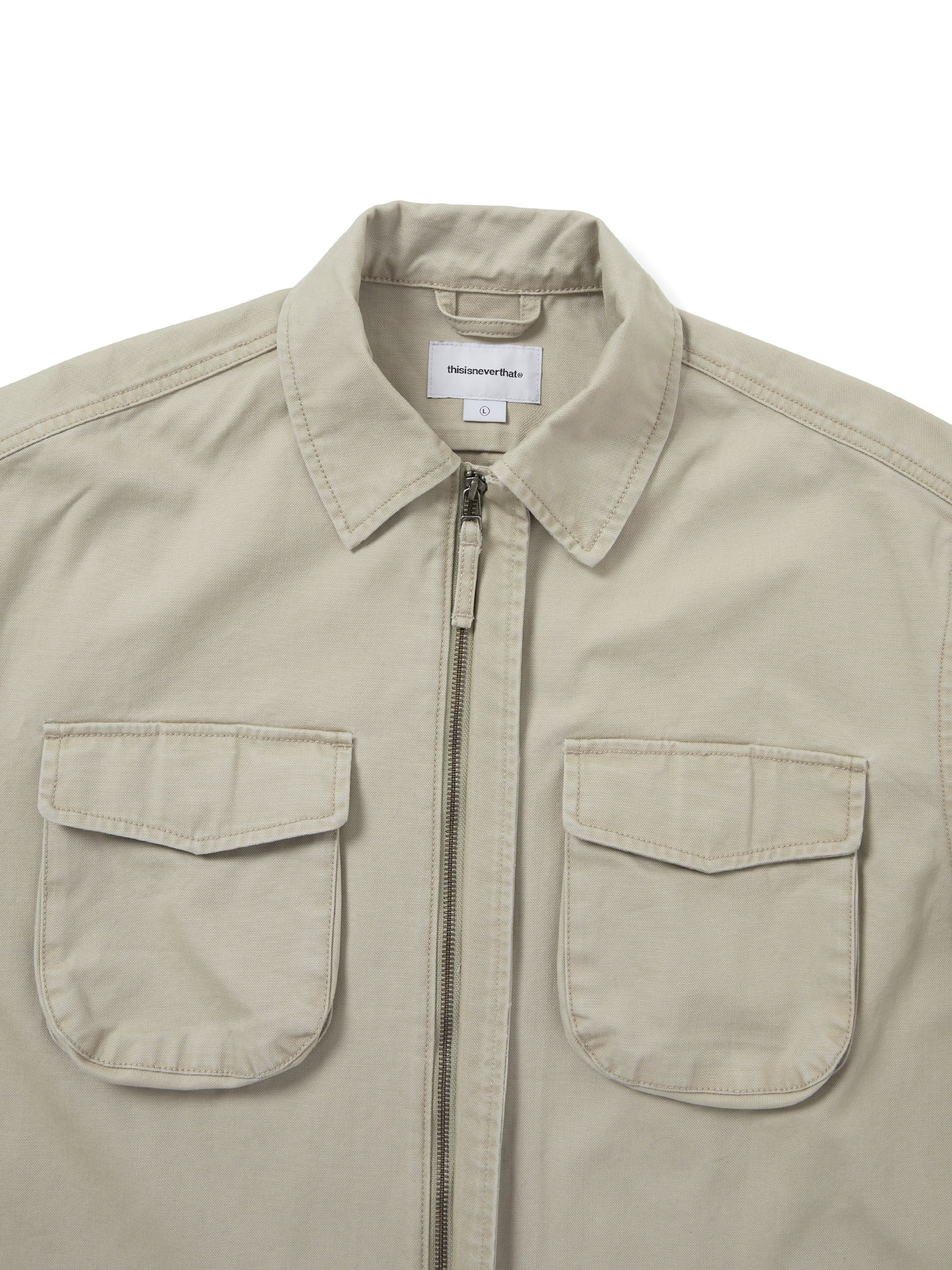 Washed Zip Shirt – thisisneverthat® JP
