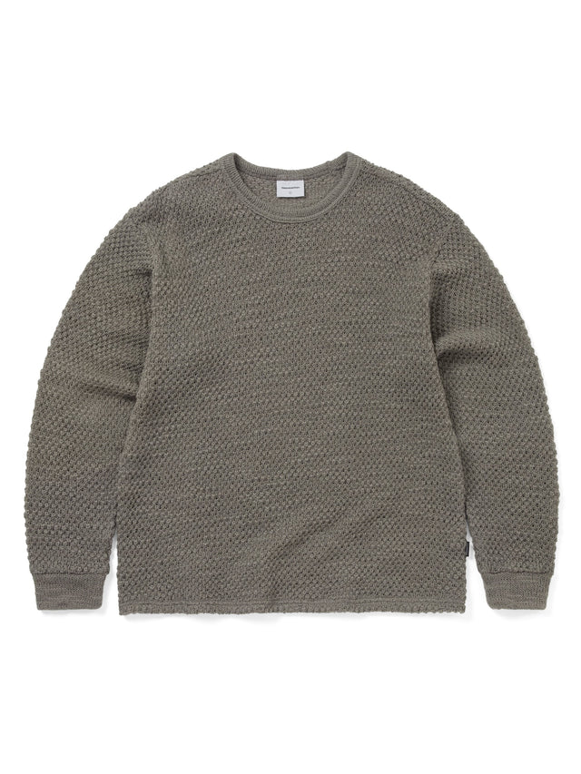 Wool Crochet Knit L/S Crew