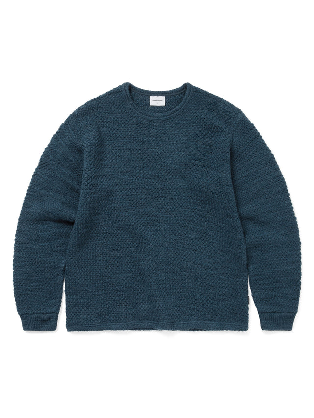 Wool Crochet Knit L/S Crew