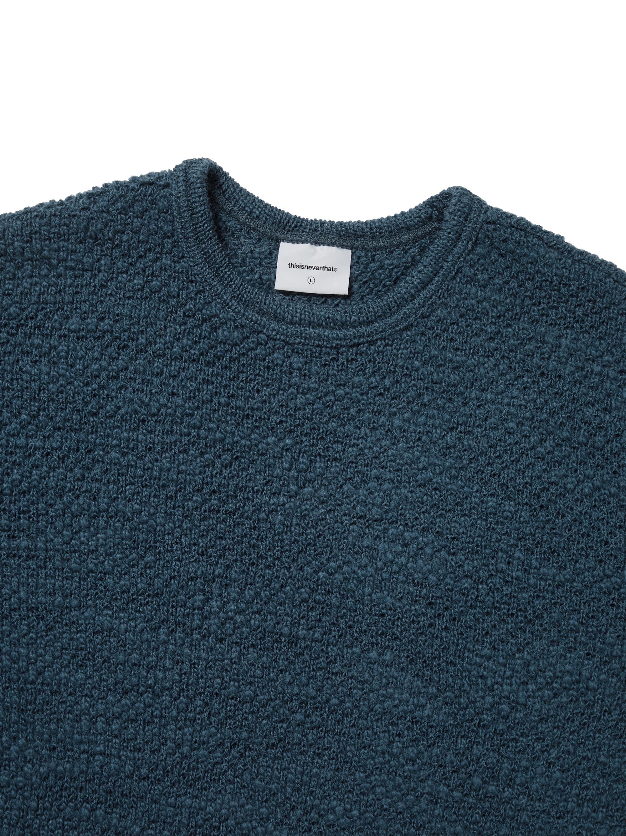Wool Crochet Knit L/S Crew