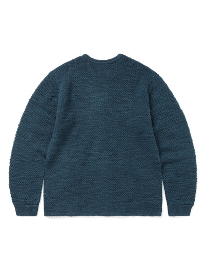 Wool Crochet Knit L/S Crew