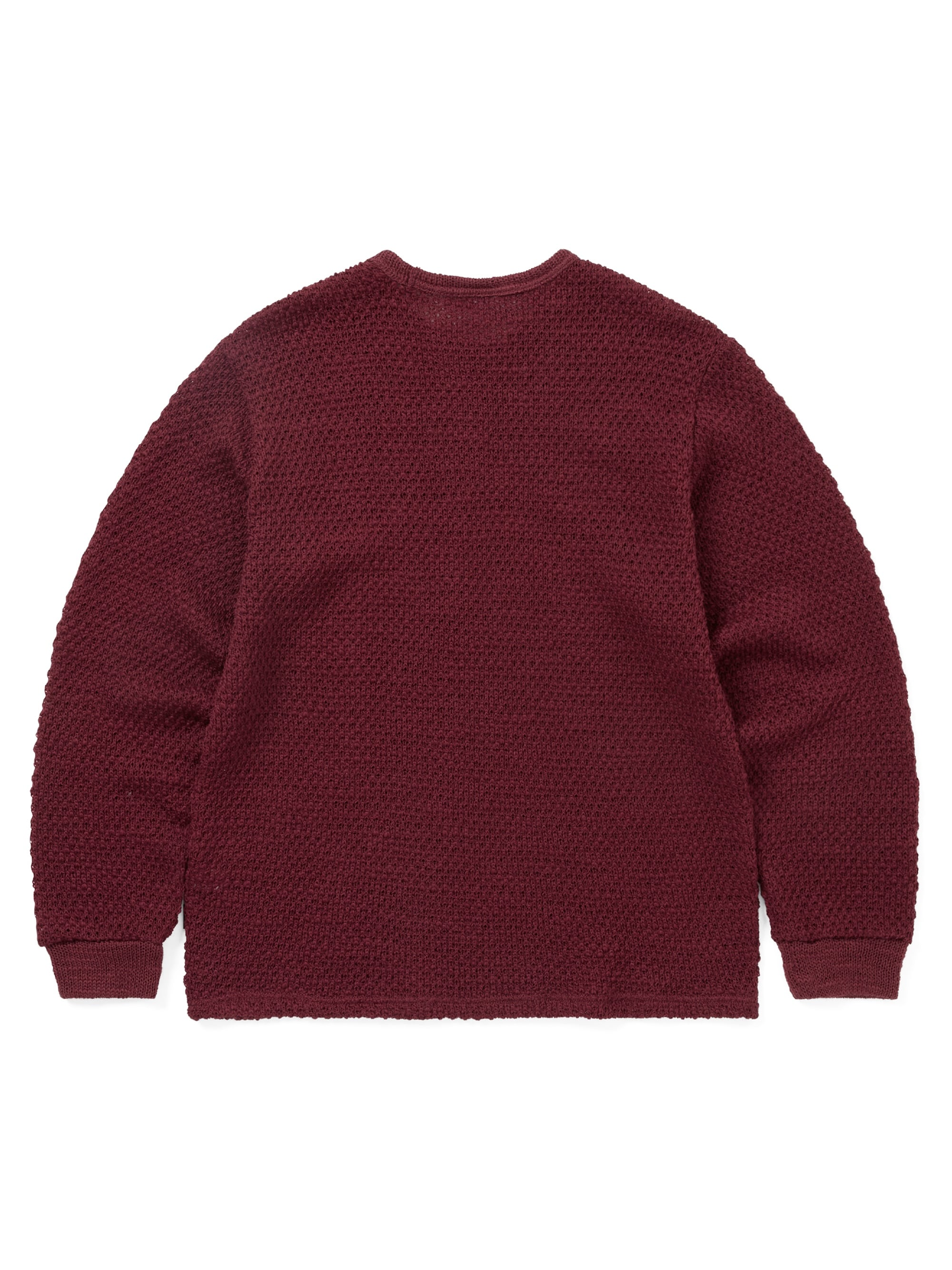 Wool Crochet Knit L/S Crew