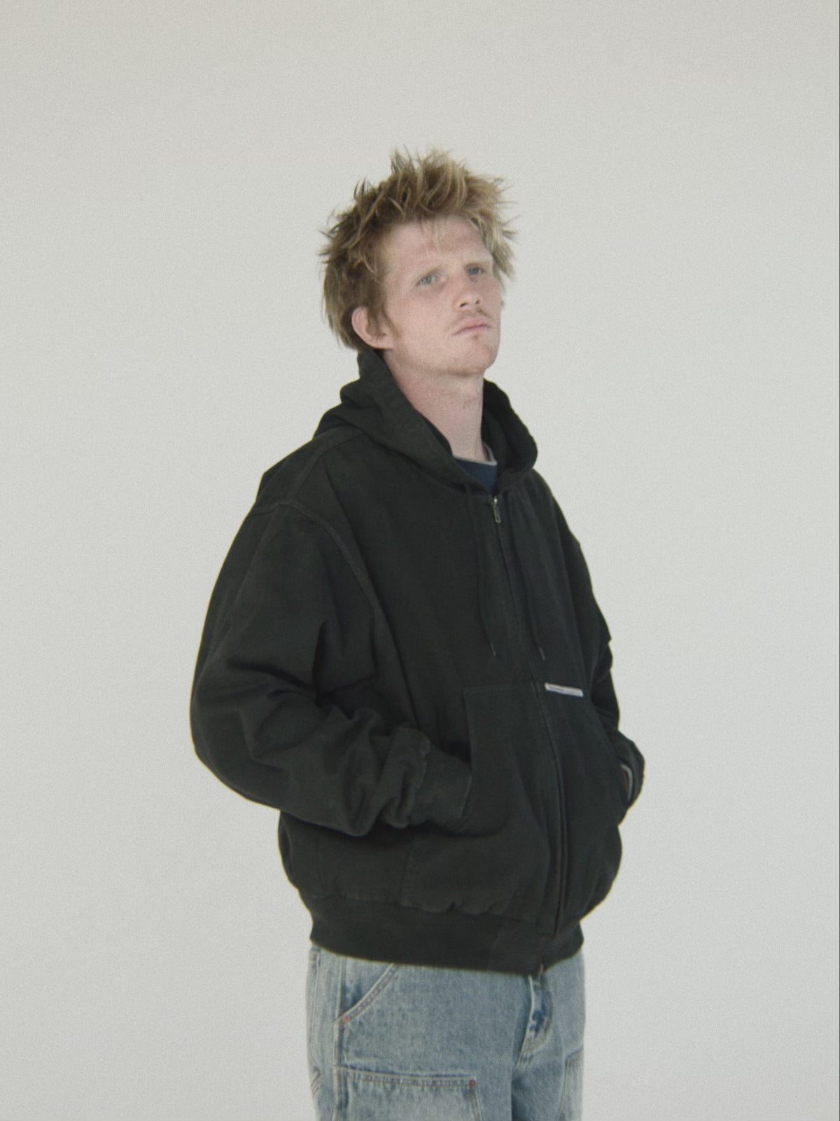 Overdyed Hooded Jacket