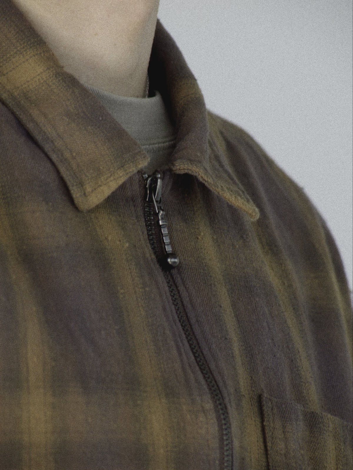 Nep Check Zip Shirt