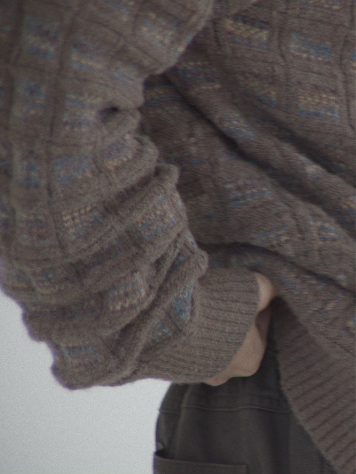Textured Knit Zip Hoodie