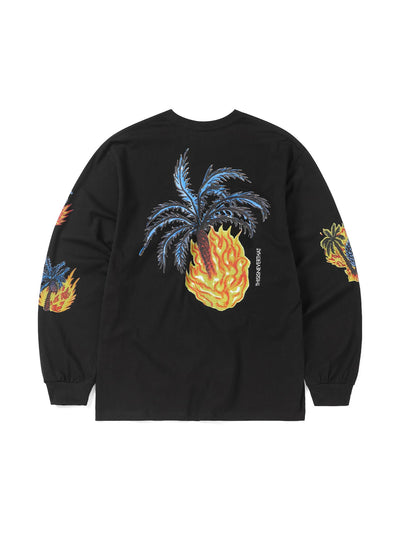 Burning Palm Tree L/S Tee