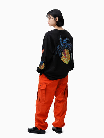 Burning Palm Tree L/S Tee