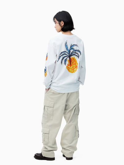 Burning Palm Tree L/S Tee