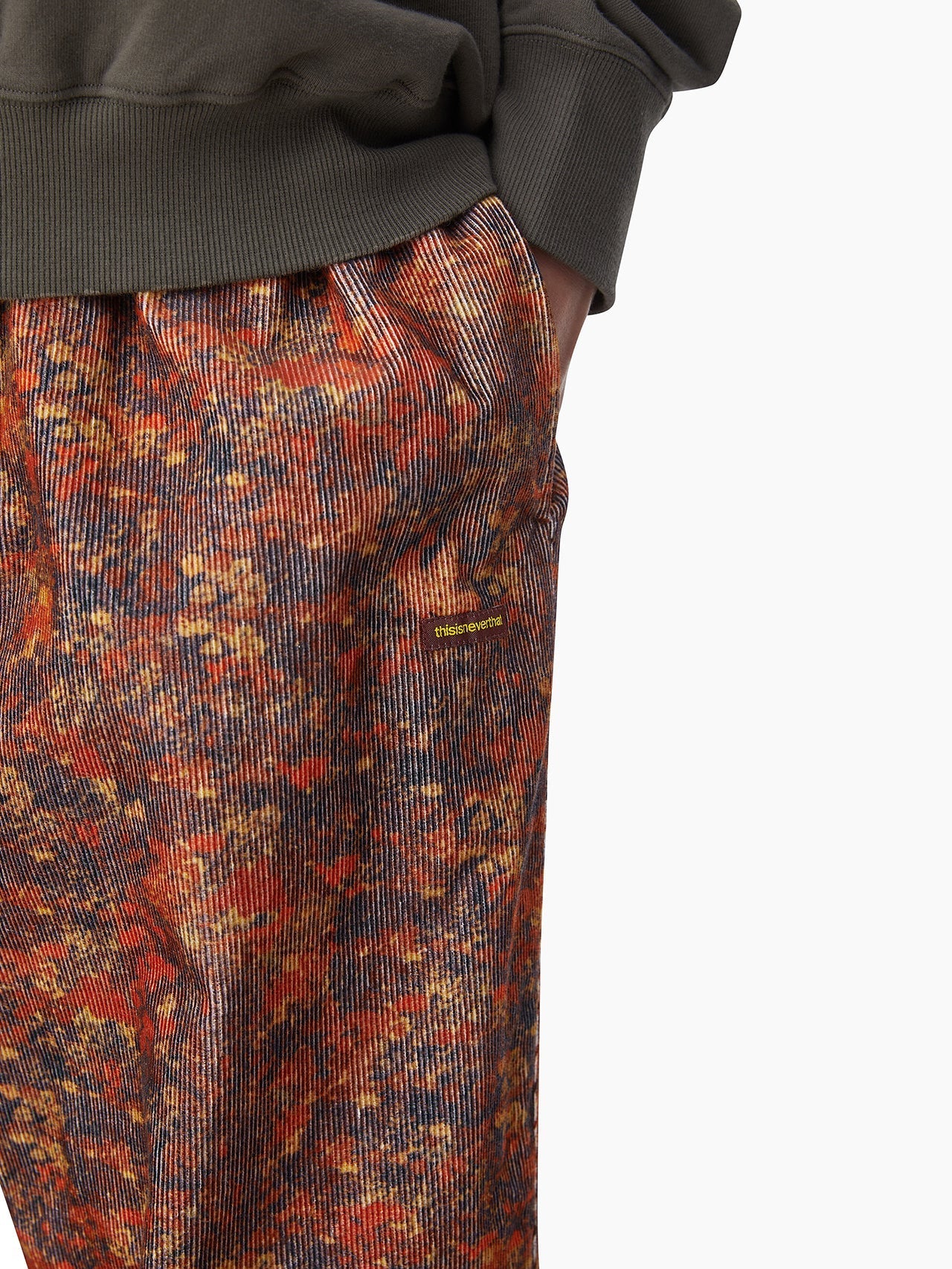 Corduroy Floral Pant