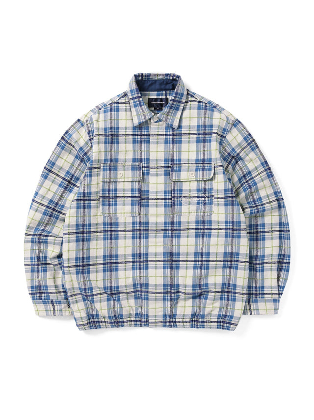 E/T-Logo Plaid Shirt Jacket