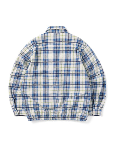 E/T-Logo Plaid Shirt Jacket