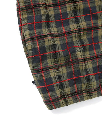 E/T-Logo Plaid Shirt Jacket