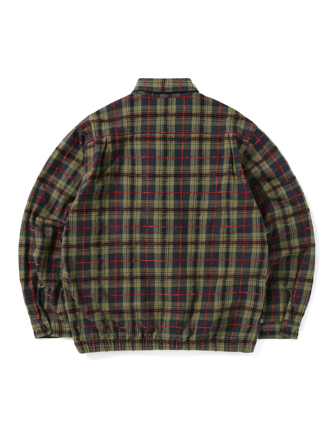 E/T-Logo Plaid Shirt Jacket