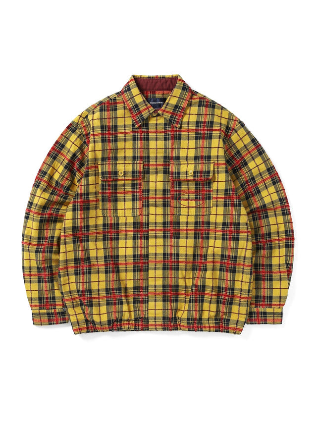 E/T-Logo Plaid Shirt Jacket