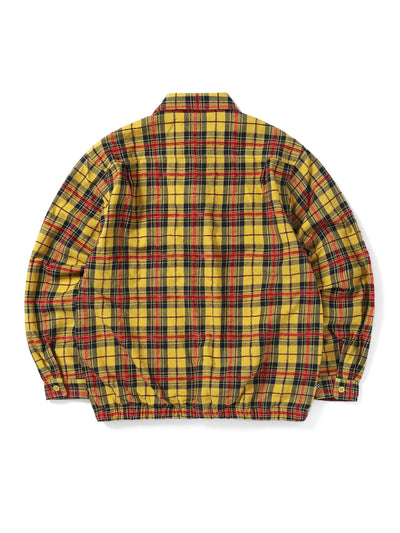 E/T-Logo Plaid Shirt Jacket