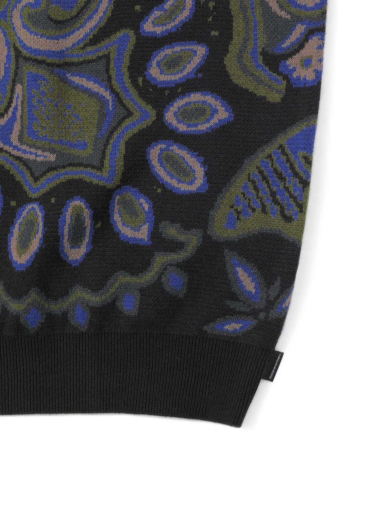 Paisley Jacquard Knit Sweater