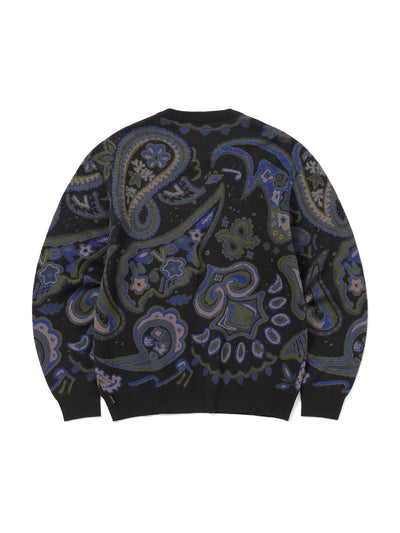 Paisley Jacquard Knit Sweater