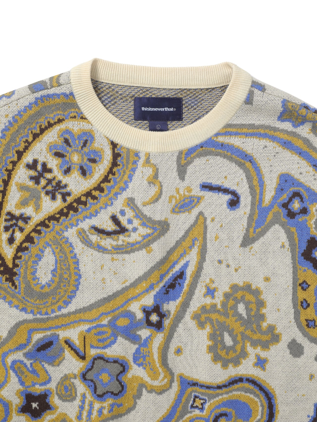 Paisley Jacquard Knit Sweater