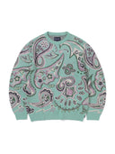 Paisley Jacquard Knit Sweater