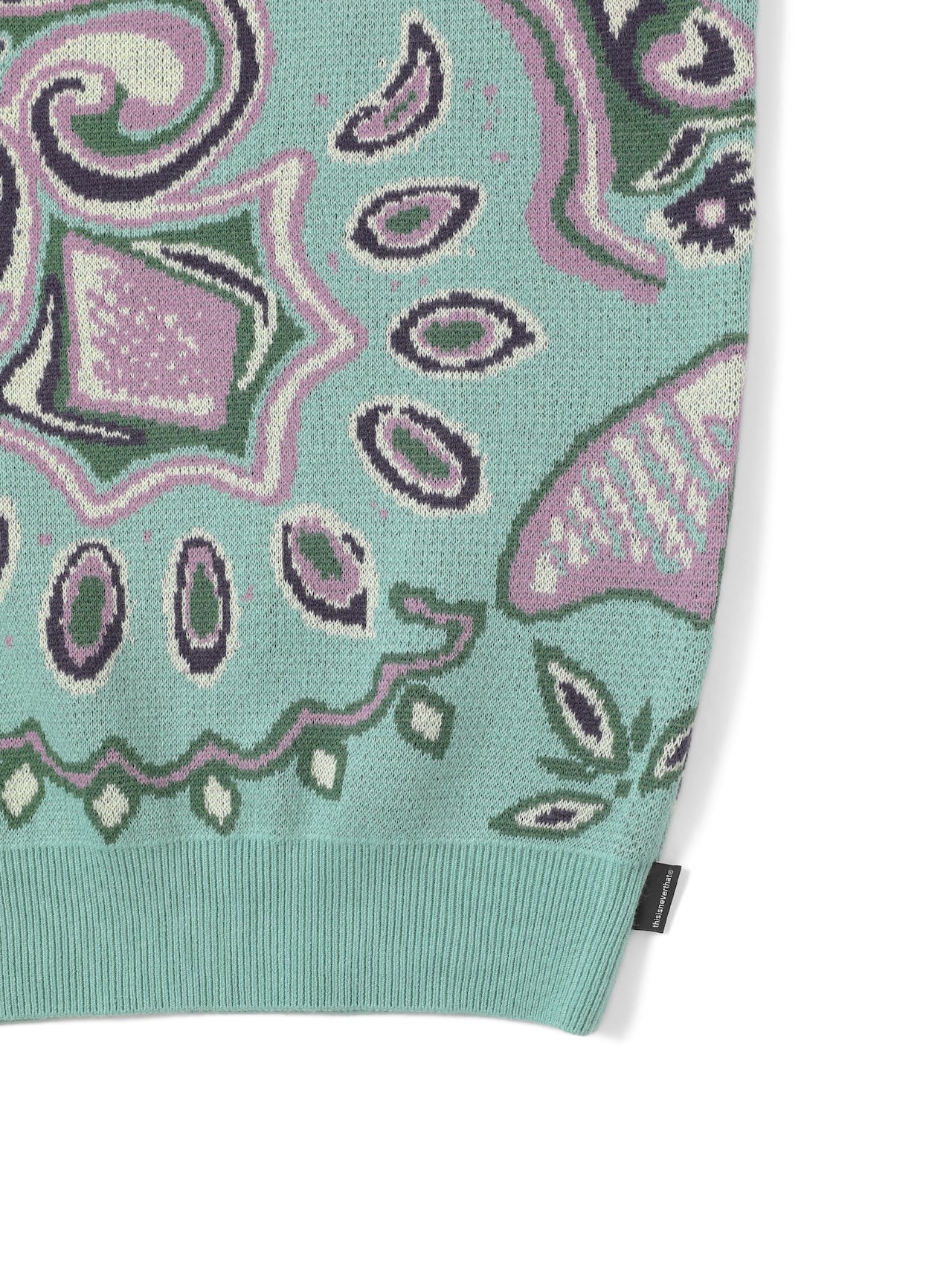 Paisley Jacquard Knit Sweater