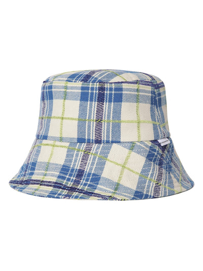 Plaid Long Bill Bucket Hat