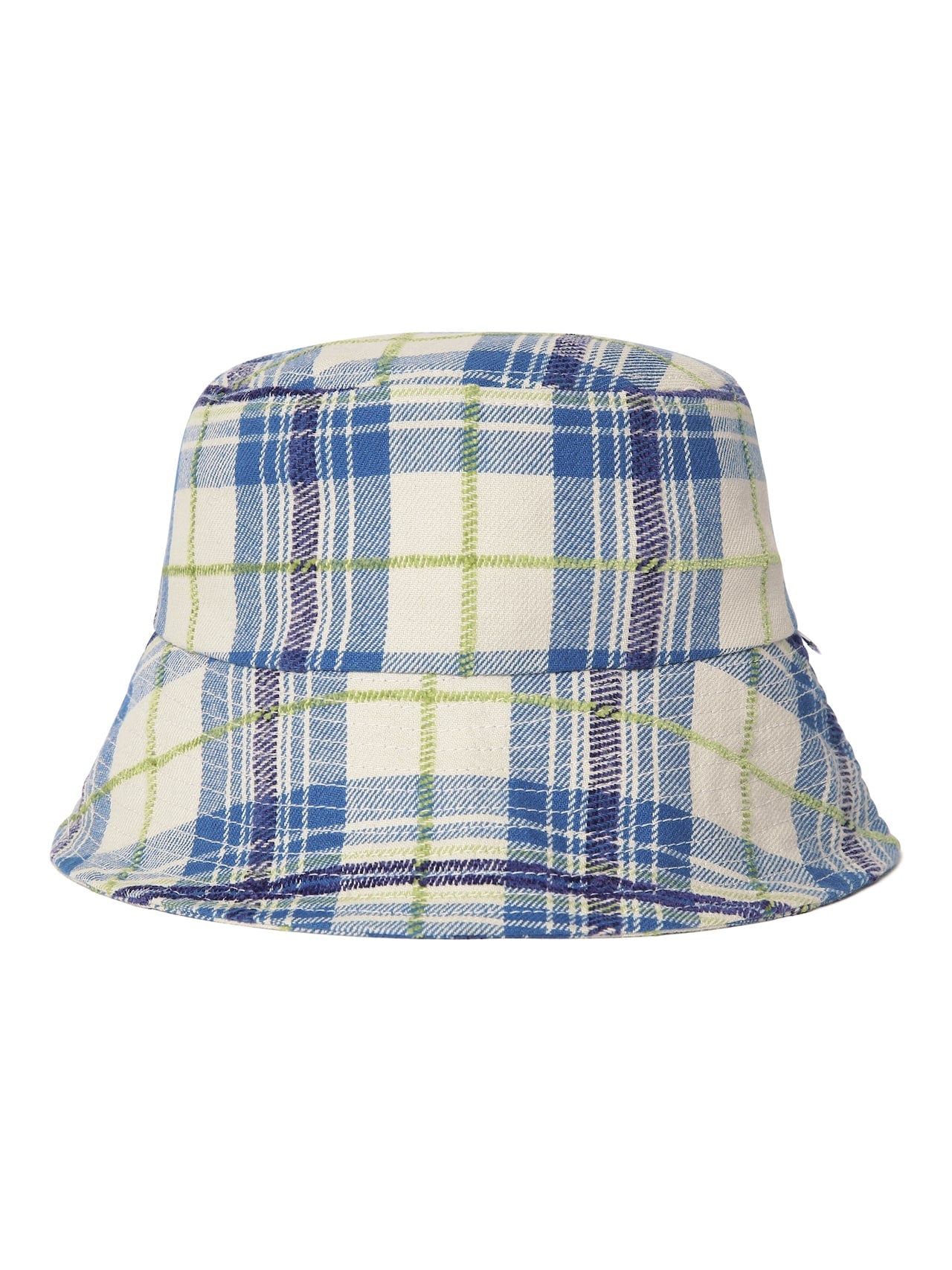 Plaid Long Bill Bucket Hat