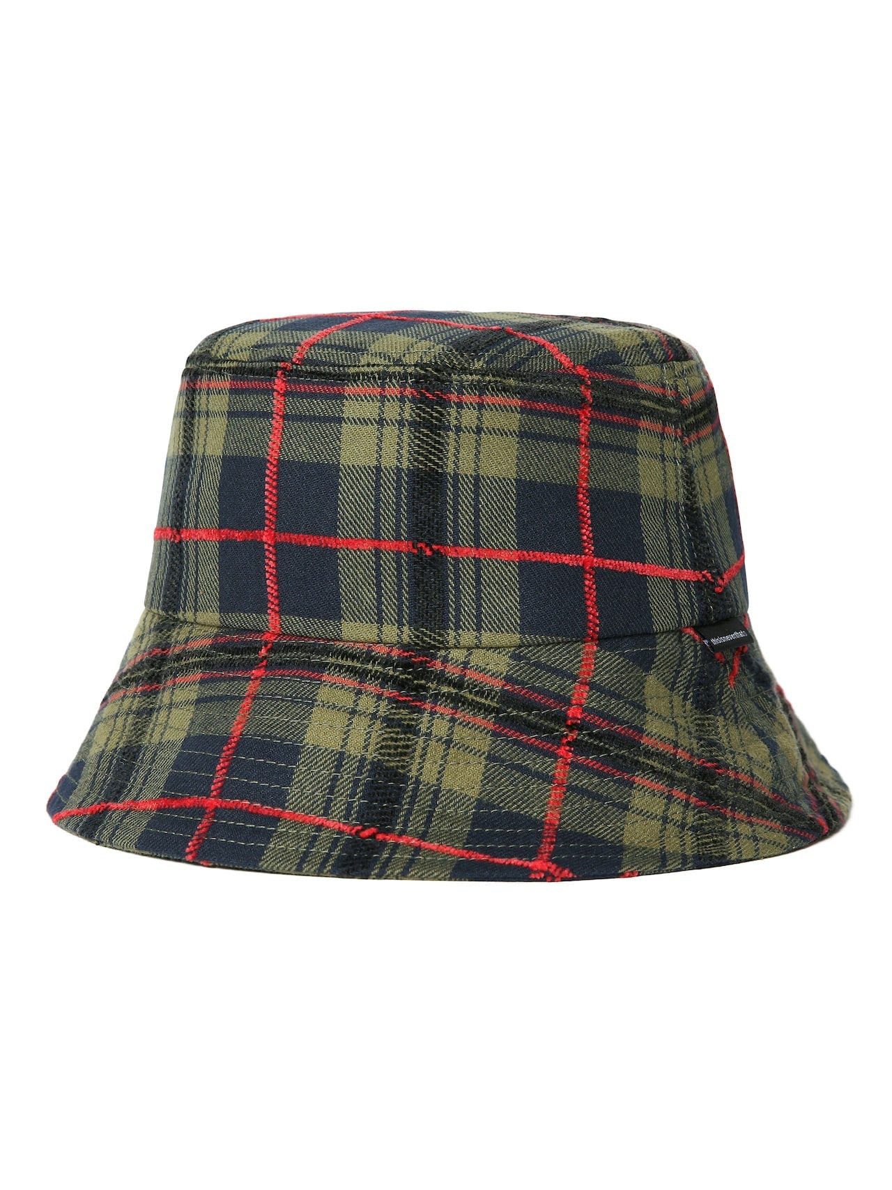 Plaid Long Bill Bucket Hat