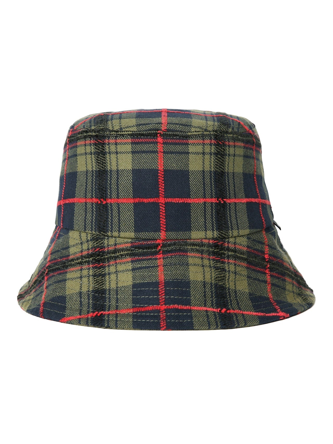 Plaid Long Bill Bucket Hat