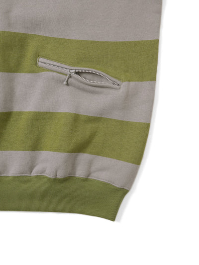 Printed Stripe Crewneck