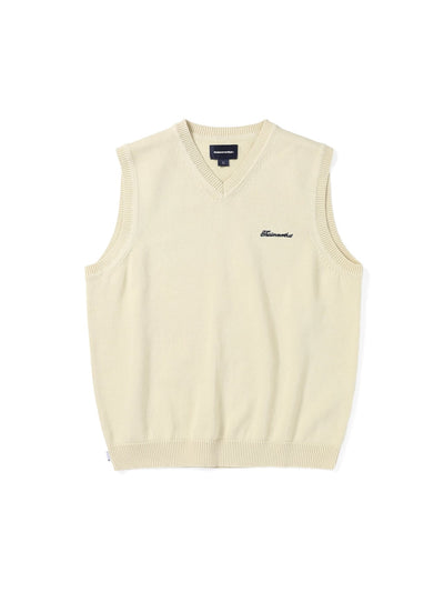 Script Logo Knit Vest