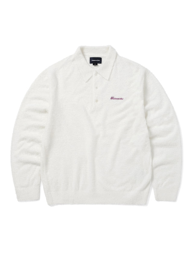 Script Shaggy Knit Polo