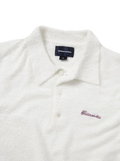 Script Shaggy Knit Polo