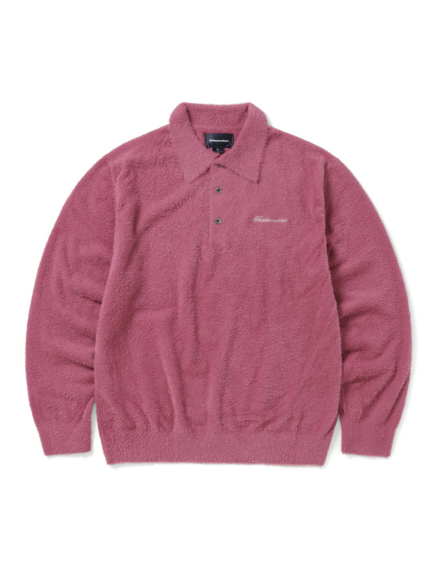 Script Shaggy Knit Polo