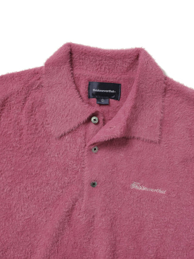 Script Shaggy Knit Polo