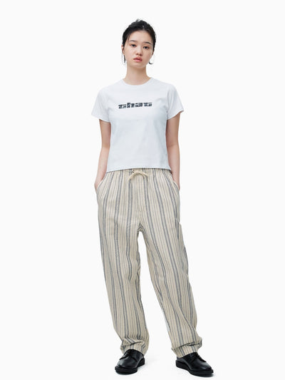 Stripe Jacquard Pant