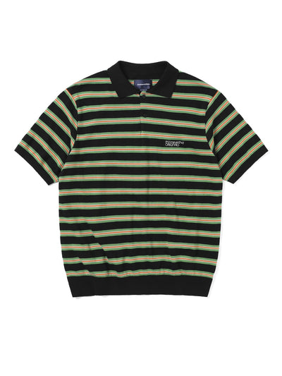 Striped Knit Polo