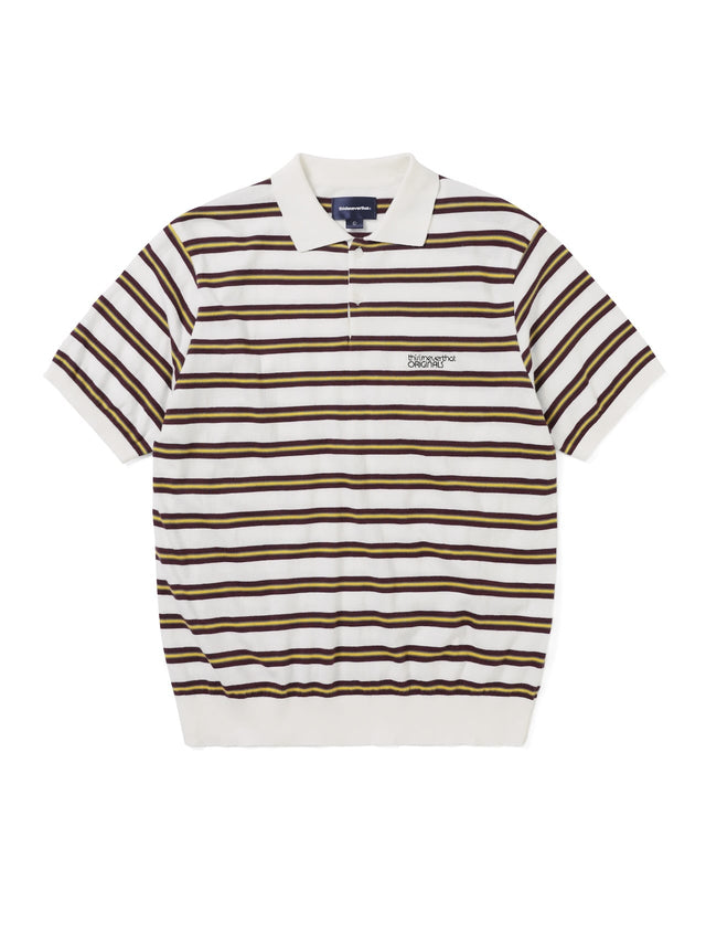 Striped Knit Polo